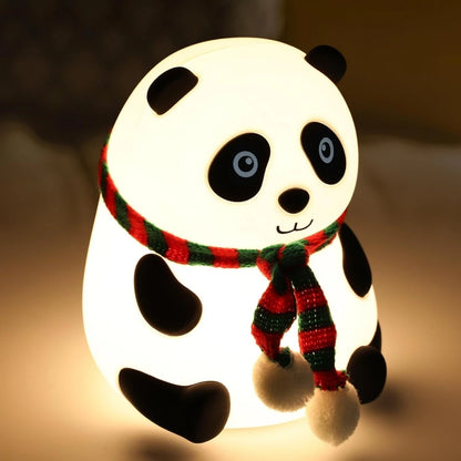 Lampe et Veilleuse en Silicone Panda