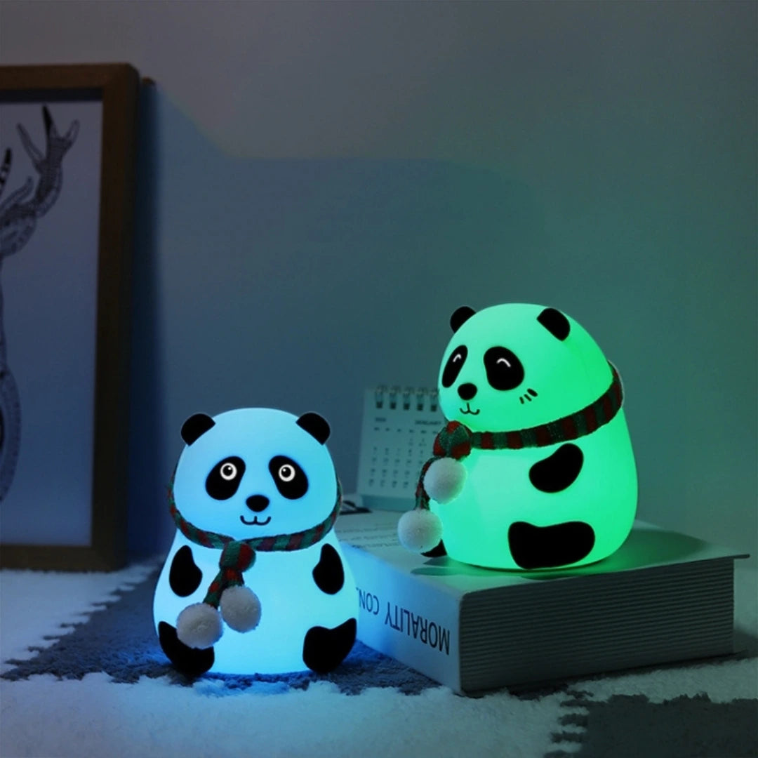 Lampe et Veilleuse en Silicone Panda