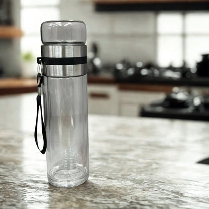 Tasse à thé en verre borosilicaté à double paroi